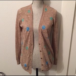 Madewell fair weather cardigan in double dot